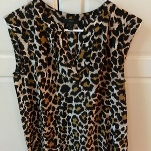 J. Crew Leopard Blouse